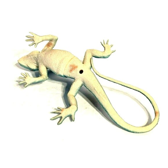 Water Dragon Basilisk Lizard Rubber Toy Reptile Figure 7-Inches Blue - Picture 3 of 5